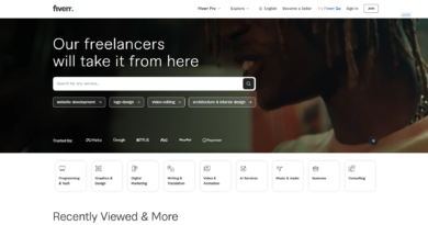 A high-quality Fiverr logo to introduce the platform.
